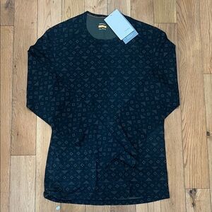 Icebreaker Black Geometric Long Sleeve Tee